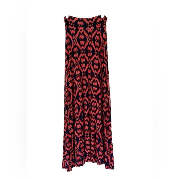 Market & Spruce Dresses & Skirts - MARKET & SPRUCE maxi skirt size S blue pink long soft STITCHFIX Ikat